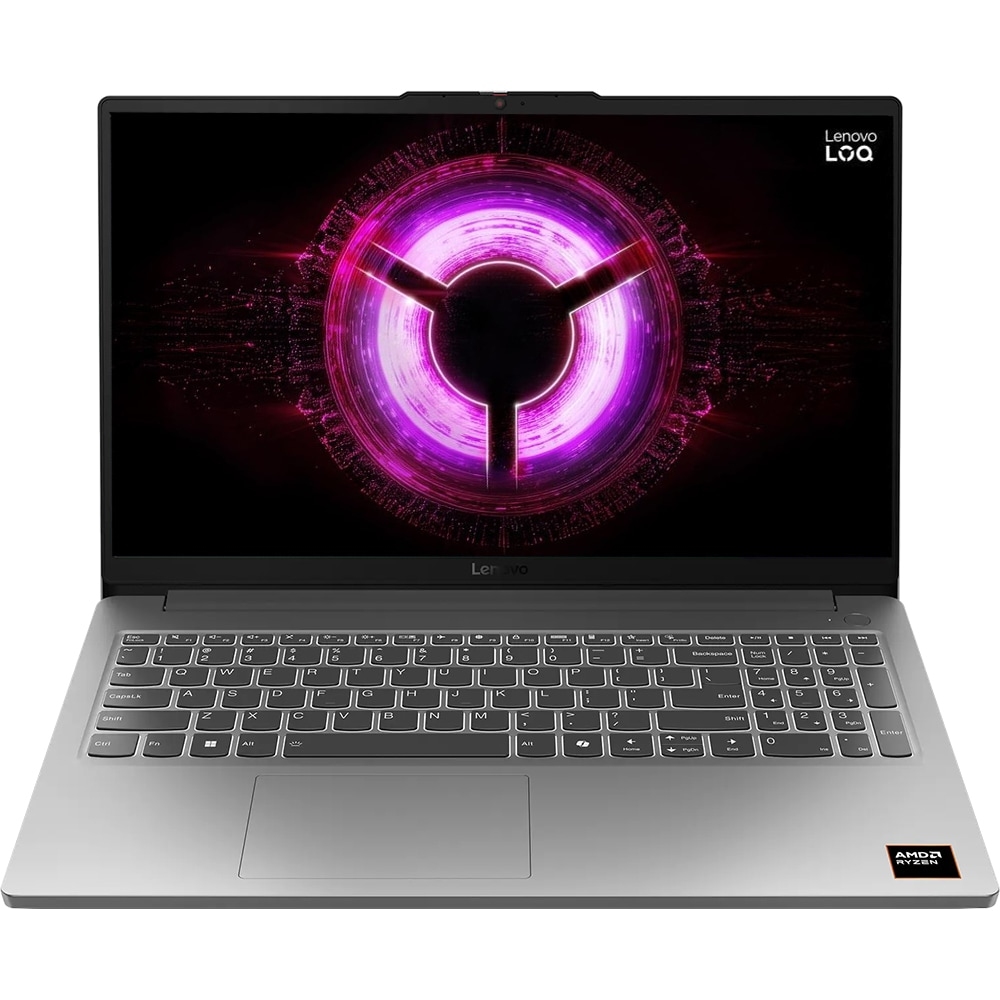 LENOVO LOQ Essential 15ARP10E, AMD Ryzen 7 170 pana la 4.75GHz, 15.6' Full HD, 16GB, SSD 512GB, NVID