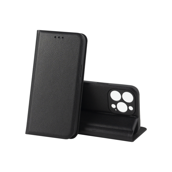Чехол-книжка LEATHER Case iPhone 13 (Черный)