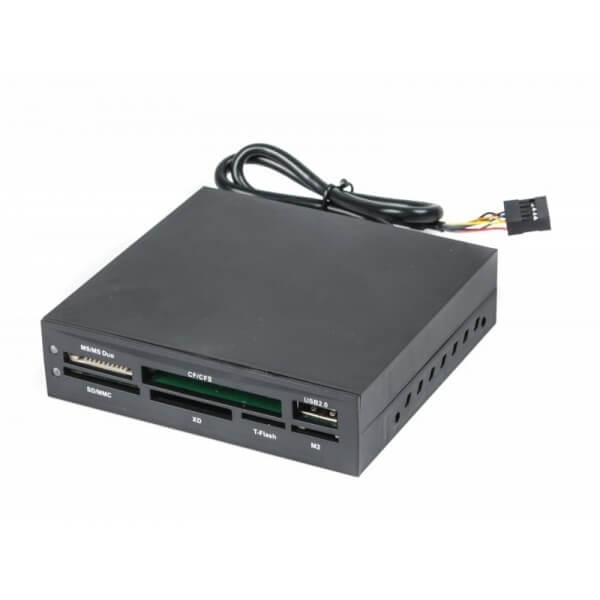 '3.5' Card Reader Internal Gembird FDI2-ALLIN1-02-B, MS/MS Duo/SD/MMC/ XD/ CF/CFII/T-Flash,M2/USB 2