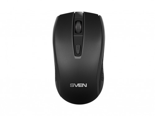 SVEN RX-220W Wireless, Optical Mouse, 2.4GHz, Nano Receiver, 800/1200/1600 dpi, USB, Black
