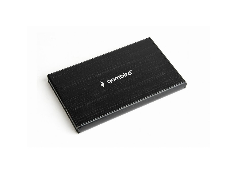 '2.5'' SATA HDD External Case miniUSB3.0, Aluminum Black, Gembird ''EE2-U3S-3''-    https://gembir