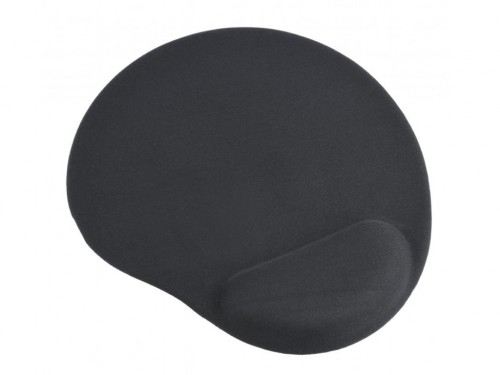 Mouse Pad Gembird MP-GEL-BK, 240 ? 220 ? 4mm, Cloth, Gel wrist support, Black