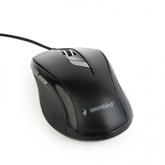 'Mouse Gembird MUS-6B-01, Optical, 800-1600 dpi, 6 buttons, Ambidextrous, Black, USB.