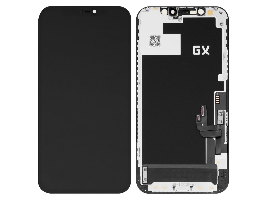LCD IPHONE 12 / 12 PRO BLACK (GX) (100%)