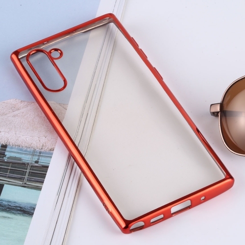 Ultra-thin Electroplating Soft TPU Husa Extra Samsung Note10 (Red)