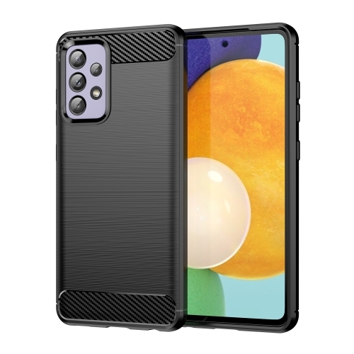 Husa Extra Samsung A52 5G Brushed Texture Carbon Fiber TPU (Black)