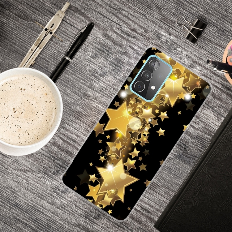 Husa p/u Samsung Galaxy A52 5G / 4G Shockproof Painted (Gold Star)