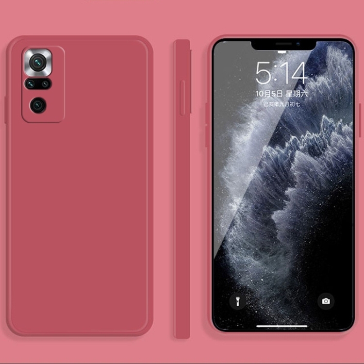 Xiaomi Redmi Note 10 Pro Solid Color Imitation Liquid Silicone Straight Husa(Red)