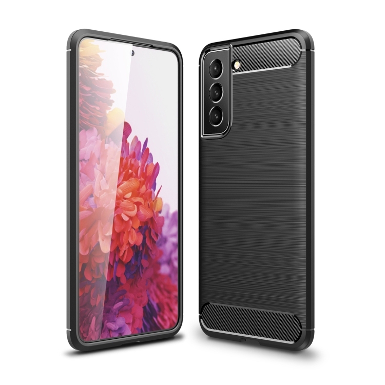 Husa p/u Samsung S22+ 5G Brushed Texture Carbon Fiber (Black)