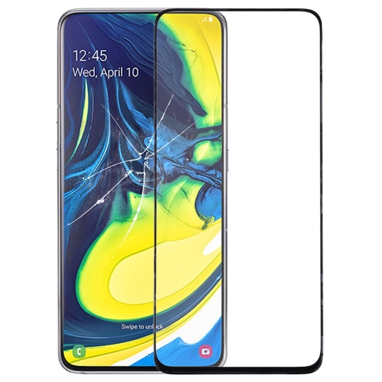 OUTER GLASS LCD SAMSUNG A90 / A80 (Black) WITH OCA