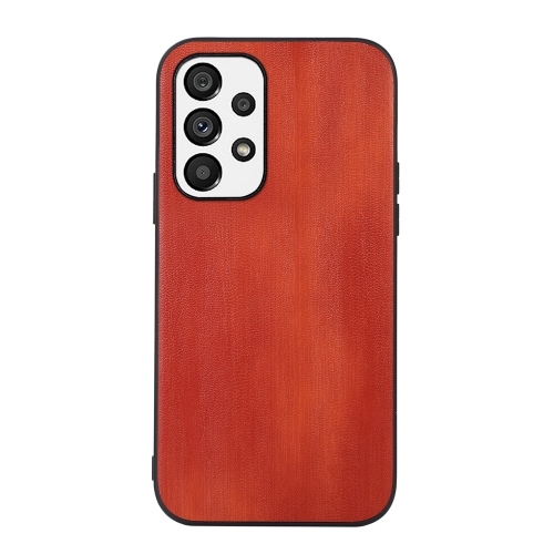 Husa Extra Samsung A33 5G Yellow Cow Texture PU Phone (Brown)