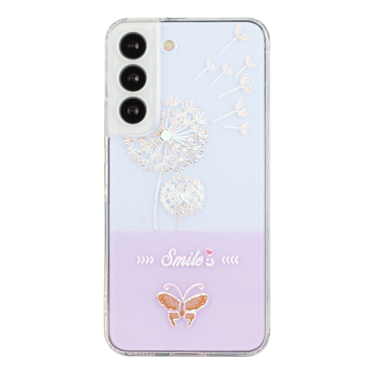 Husa p/u Samsung Galaxy S22+ 5G Bronzing Butterfly Flower Phone (Dandelions)
