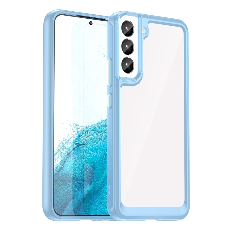 Husa p/u Samsung S23 5G Colorful Series Acrylic + (Blue)