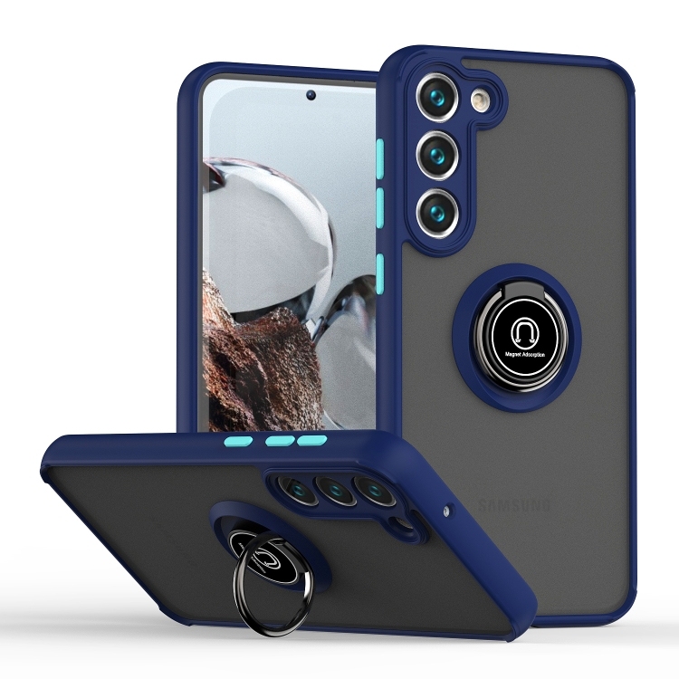 Husa p/u Samsung S23+ 5G Q Shadow i Ring Kickstand PC and Hybrid (Royal Blue)