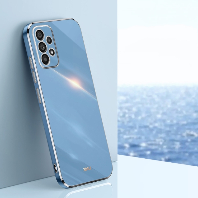 Samsung A33 5G XINLI Straight Edge 6D Electroplate TPU Husa (Celestial Blue)