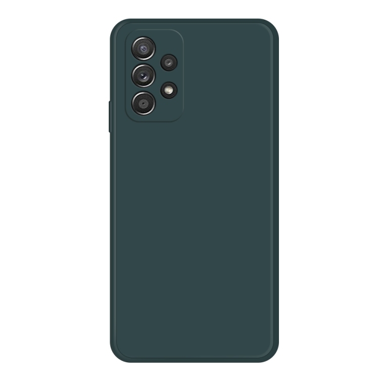Samsung Galaxy A52 / A52s 5G Imitation Liquid Silicone Phone Husa (Dark Green)
