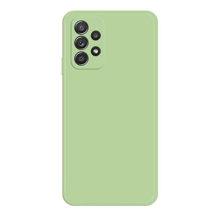 Samsung Galaxy A52/A52s 5G Imitation Liquid Silicone Phone Husa (Matcha Green)