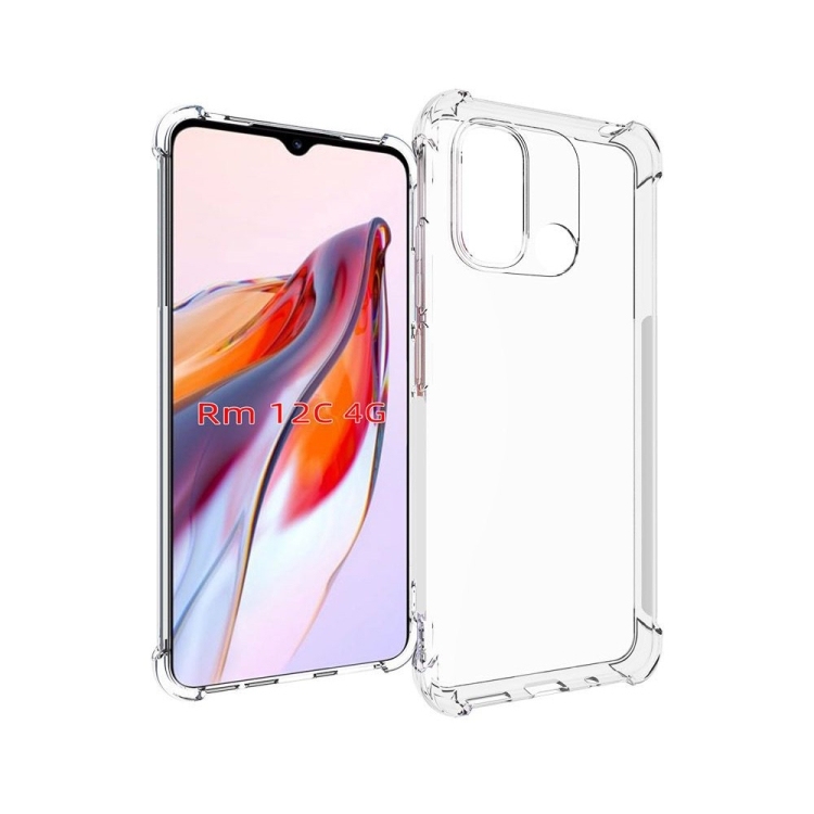 Xiaomi Redmi 12C Shockproof Non-slip Thickening TPU Husa(Transparent)