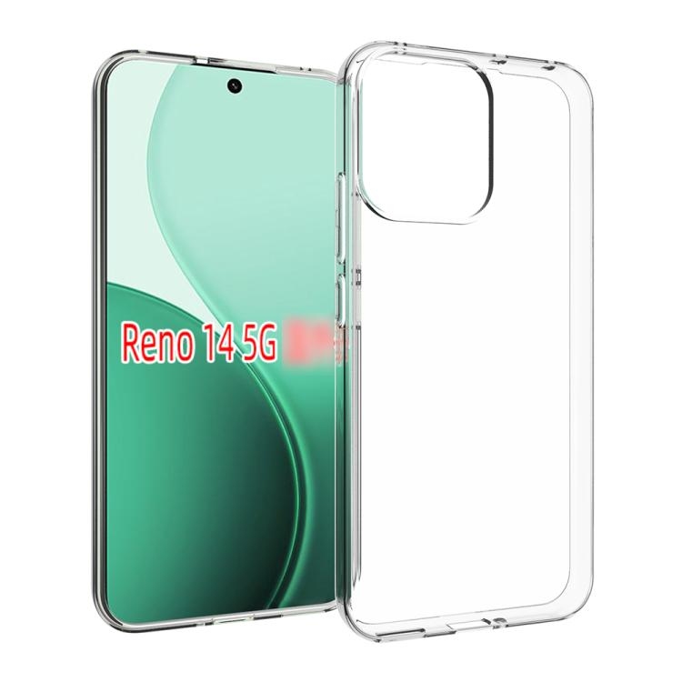 OPPO Reno14 5G Global Waterproof Texture TPU Phone Husa(Transparent)