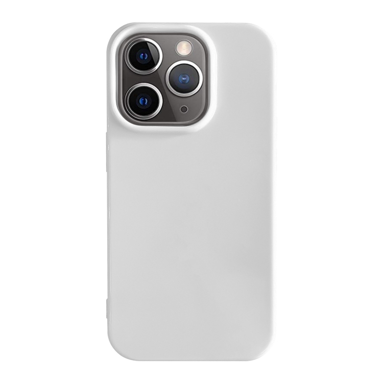 iPhone 11 Pro Shockproof Solid Color TPU Phone Husa(White)