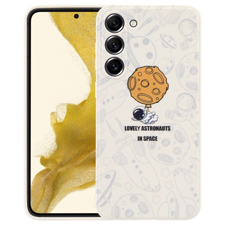 Husa p/u Samsung A52 5G / 4G Astronaut Pattern Silicone Straight Edge Phone Case ( Lovely Astronaut-