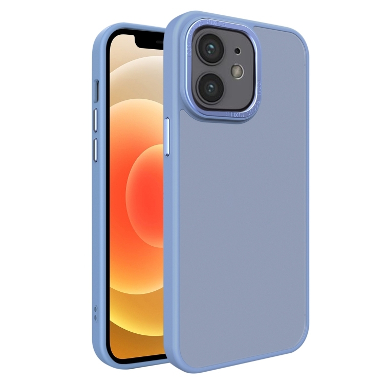 iPhone 12 All-inclusive Edge Acrylic Back Husa (Sierra Blue)