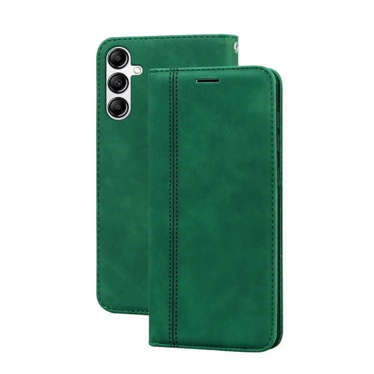 Husa p/u Samsung A24 4G Frosted Business Magnetic Horizontal Carte PU Phone Case ( Green)