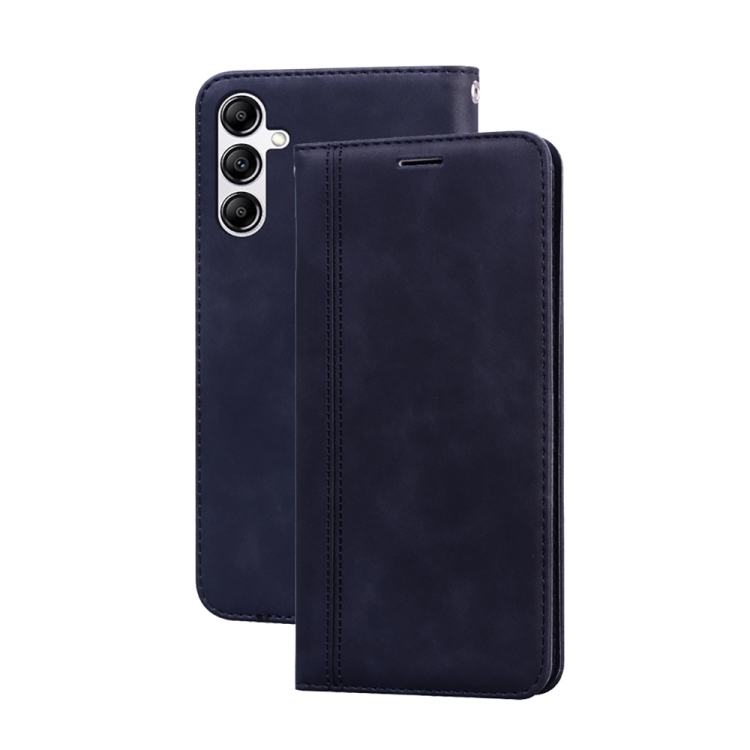 Husa p/u Samsung A14 4G / 5G Frosted Business Magnetic Horizontal Carte PU Phone Case ( Black)