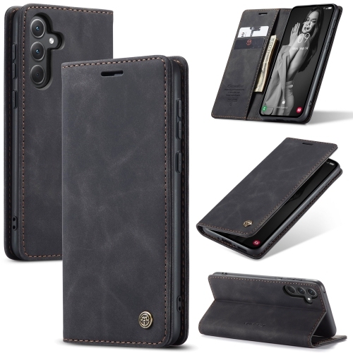 Samsung A35 5G CaseMe 013 Multifunctional Carte Piele Husa (Black)