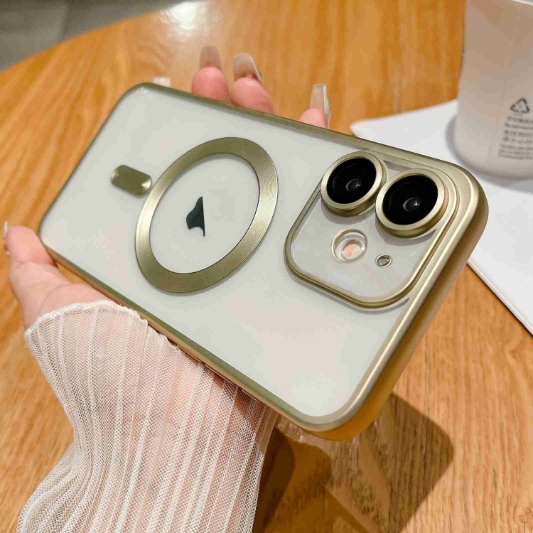 iPhone 12 MagSafe Magnetic Frosted Husa (Gold)