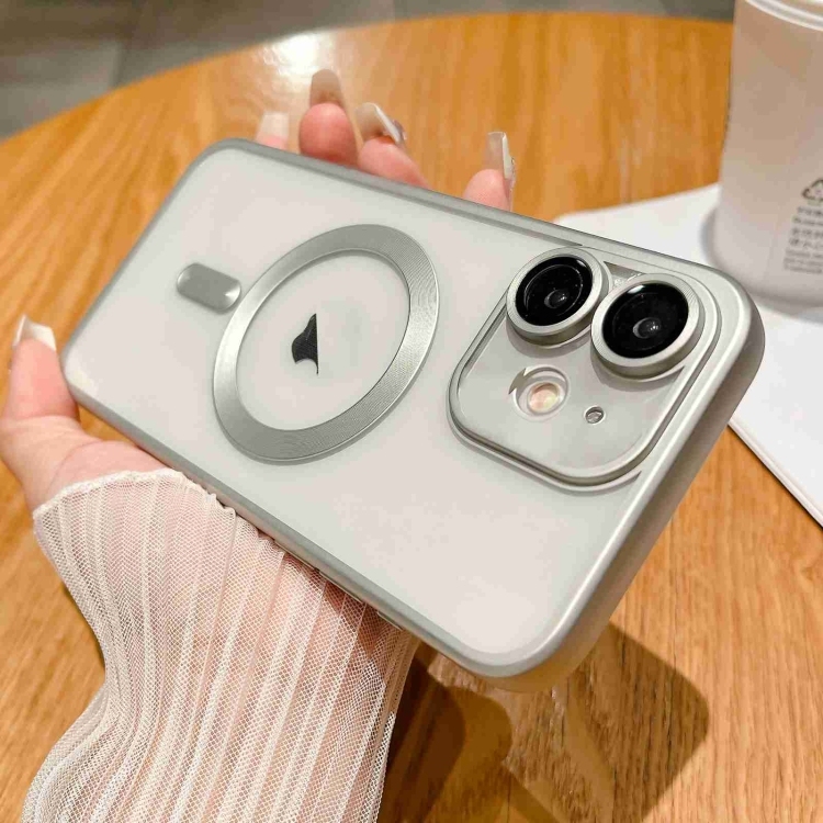 iPhone 12 MagSafe Magnetic Frosted Husa (Silver)