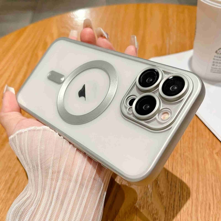 iPhone 13 Pro Max MagSafe Magnetic Frosted Husa (Silver)
