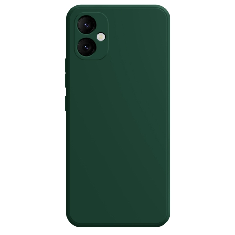 Samsung A05 Imitation Liquid Silicone Husa (Dark Green)