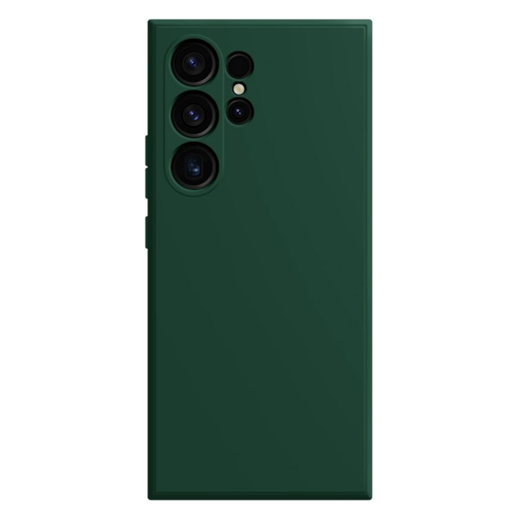 Samsung S24 Ultra 5G Imitation Liquid Silicone Husa (Dark Green)