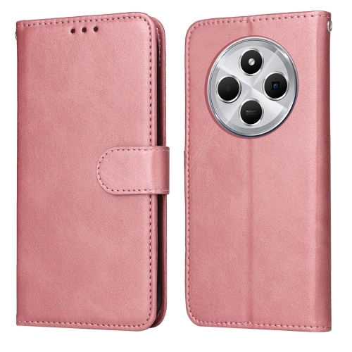 Redmi 14C 4G Classic Calf Texture Carte Piele Phone Husa (Rose Gold)