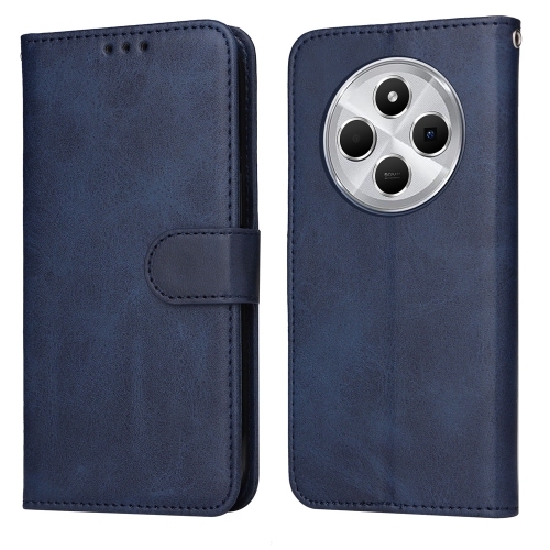 Redmi 14C 4G Classic Calf Texture Carte Piele Phone Husa (Blue)