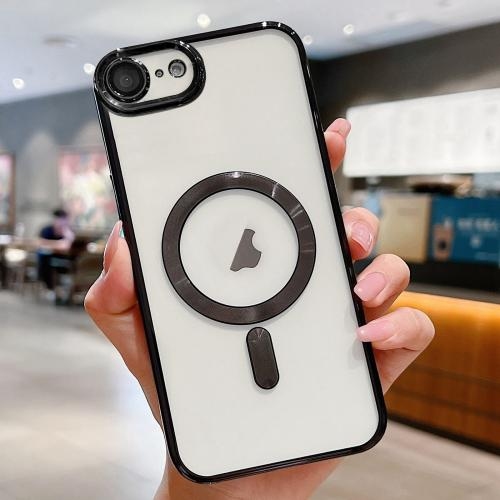 iPhone 16e Electroplating MagSafe Husa (Black)