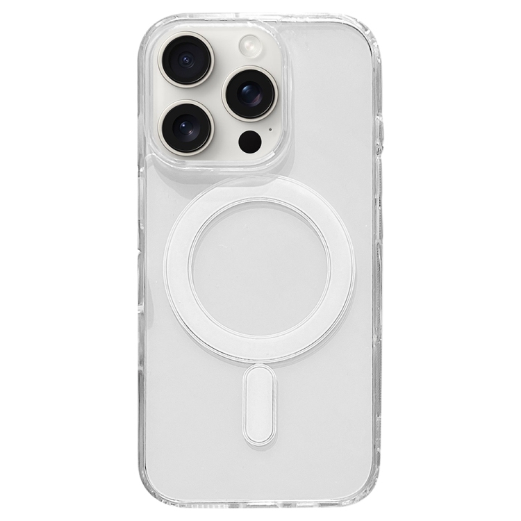 iPhone 15 Pro Clear Acrylic TPU MagSafe Phone Case, Pop-up Animation Version (Transparent)