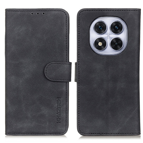Redmi Note 14 Pro 4G / 5G KHAZNEH Retro Texture Carte Piele Phone Husa (Black)