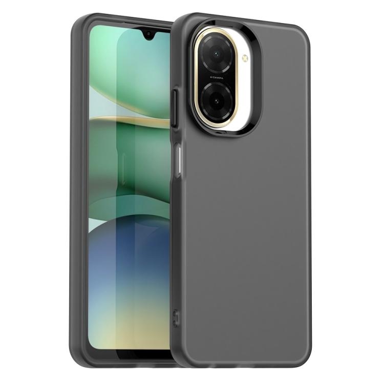 Redmi A5 4G 171.7mm / Xiaomi Poco C71 Candy PC Hybrid TPU Shockproof Phone Husa (Black)