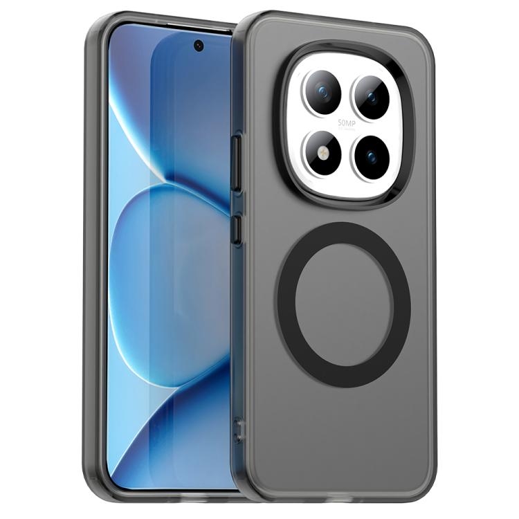 For Redmi Note 15 Pro+ 5G Global 163.3mm Candy Magsafe PC Hybrid TPU Phone Case(Black)