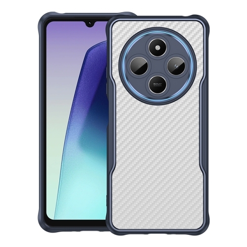 Redmi 14C 4G Carbon Fiber Texture Translucent Phone Husa (Blue)