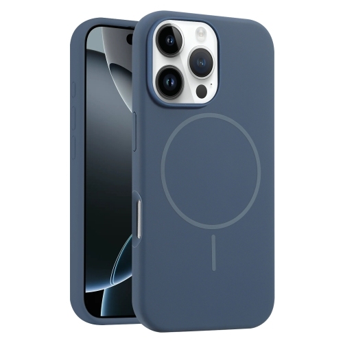 iPhone 16 Pro Max Liquid Silicone MagSafe Phone Husa (Royal Blue)