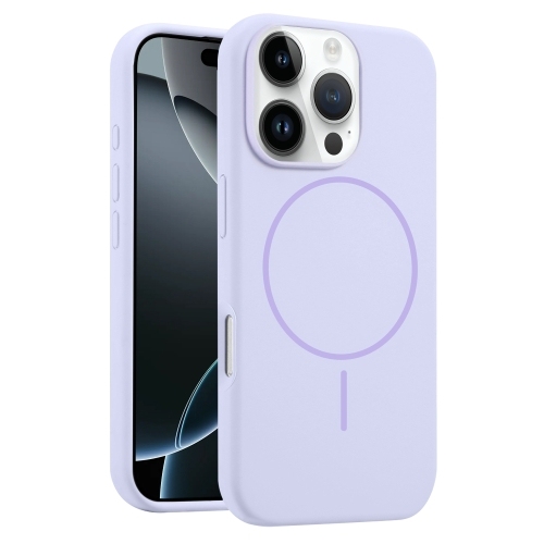 iPhone 16 Pro Max Liquid Silicone MagSafe Phone Husa (Lilac)