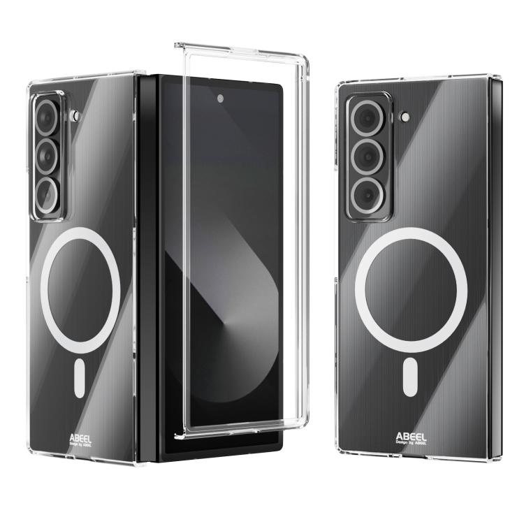 Samsung Z Fold 5G ABEEL Transparent MagSafe Magnetic PC Phone Husa(Transparent)