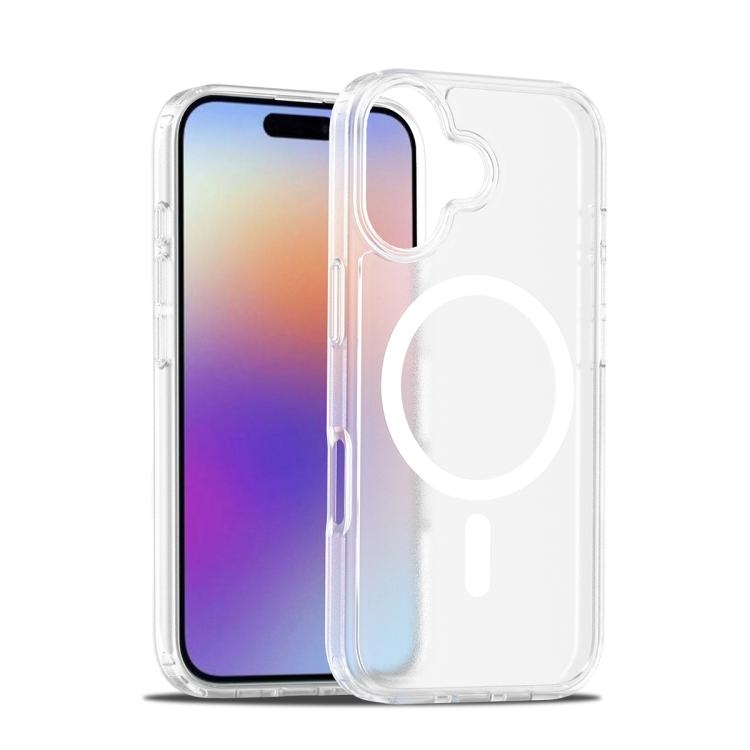 iPhone 17 Skin Feel TPU Hybrid PC MagSafe Phone Husa (Transparent)