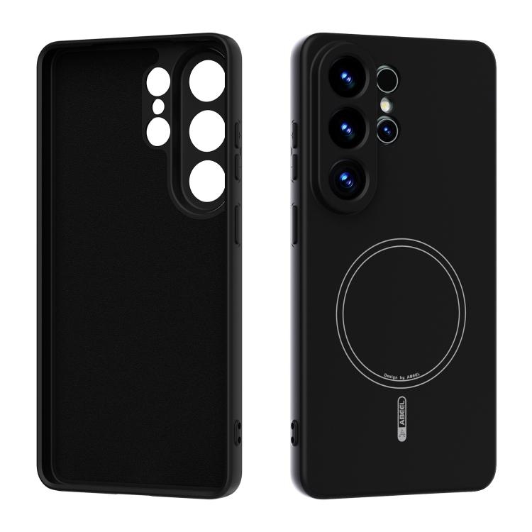 Samsung S26 Ultra 5G ABEEL Skin-friendly Feel Magsafe Liquid Silicone Phone Husa(Black)
