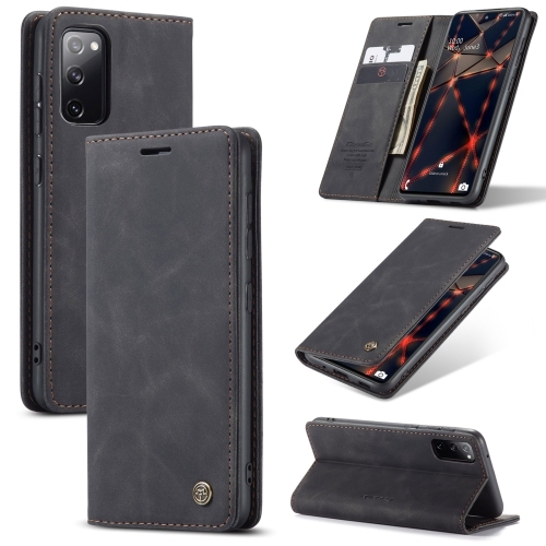 Carte Samsung S20 FE Me 013 Piele with Holder & Card Slot & Wallet (Black)
