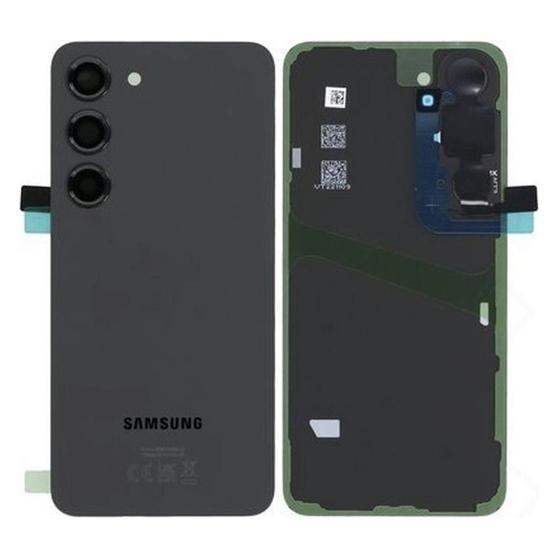 BATTERY COVER SAMSUNG S23 PLUS / S916 (Black) SERVICE PACK