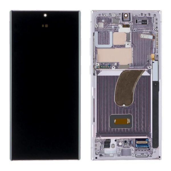 LCD SAMSUNG S23 ULTRA / S918  (2023)  LAVENDER / LIGHT PINK ORIGINAL (SERVICE PACK)